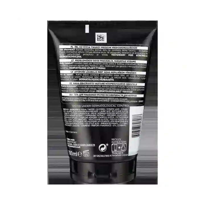 LOREAL Men Expert Pure Charcoal żel do mycia twarzy 100ml