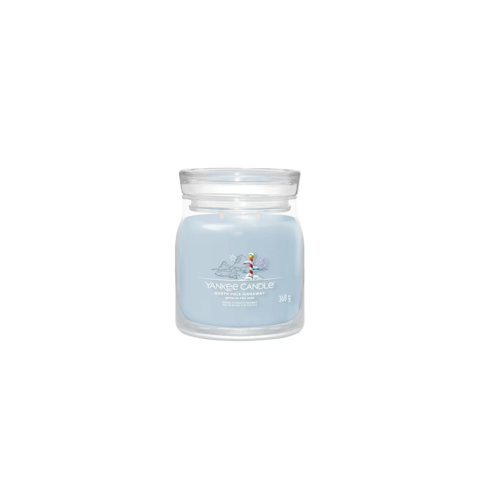 YANKEE CANDLE Signature Średnia świeca w słoiku NORTH POLE HIDEAWAY 368g