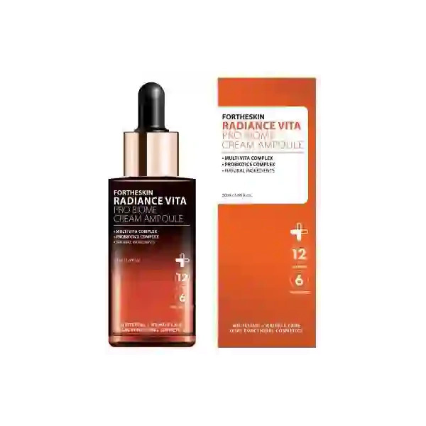 FOR THE SKIN Radiance Vita ampułka do twarzy rozjaśniająca kremowa z Witaminami 50ml