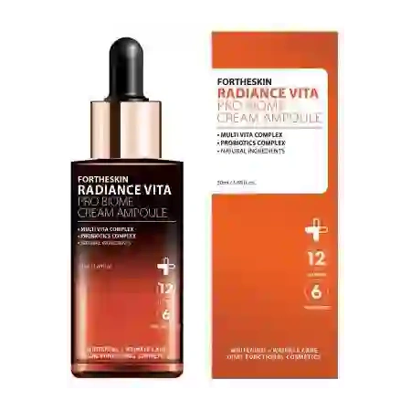 FOR THE SKIN Radiance Vita ampułka do twarzy rozjaśniająca kremowa z Witaminami 50ml