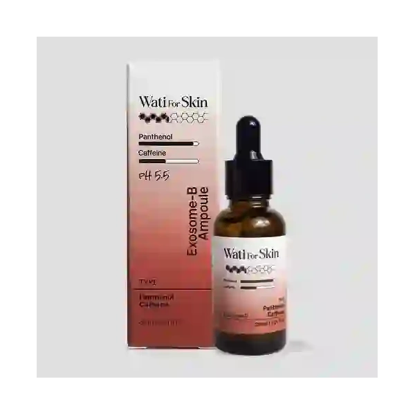Wati For Skin WATI FOR SKIN Exosome-b Ampoule ampułka do twarzy Panthenol Caffeine 30ml — Składniki i ocena