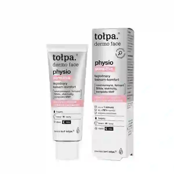 TOŁPA Dermo Face Physio Sensitive łagodzący balsam-komfort do twarzy 40ml