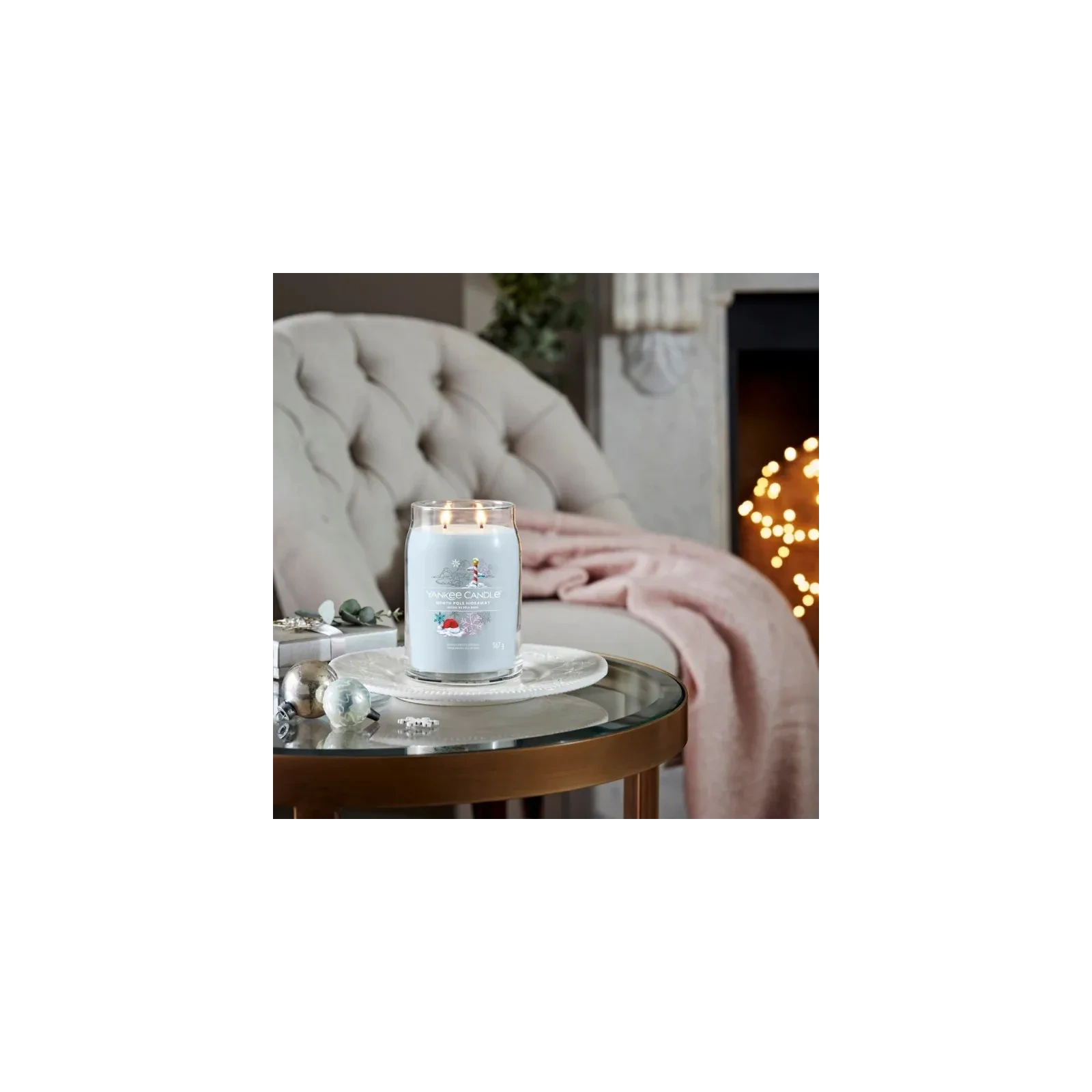 YANKEE CANDLE Signature Duża świeca w słoiku NORTH POLE HIDEAWAY 567g
