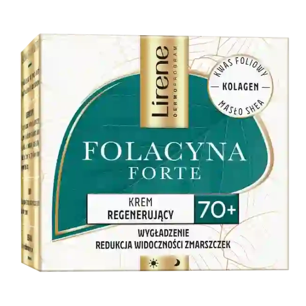 LIRENE Folacyna Forte krem do twarzy 70+ regenerujący Kolagen 50ml 