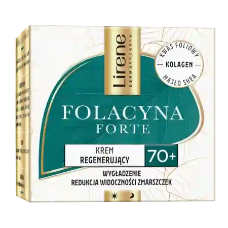 LIRENE Folacyna Forte krem do twarzy 70+ regenerujący Kolagen 50ml 