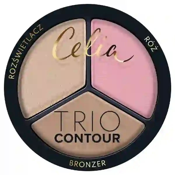 CELIA Trio Contour zestaw do konturowania twarzy w pudrze 01 7,5g