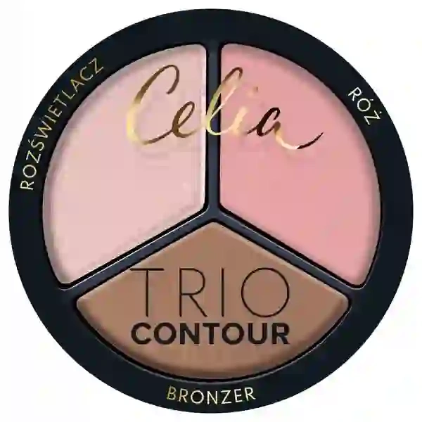 CELIA Trio Contour zestaw do konturowania twarzy w pudrze 03 7,5g