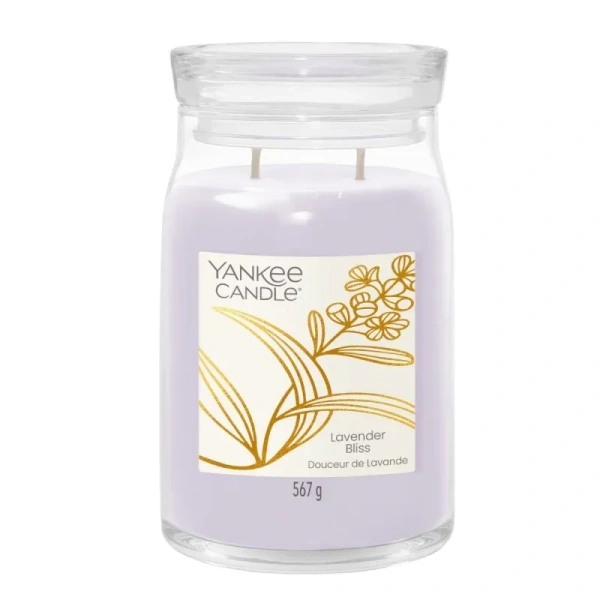 YANKEE CANDLE Signature Duża świeca w słoiku LAVENDER BLISS 567g