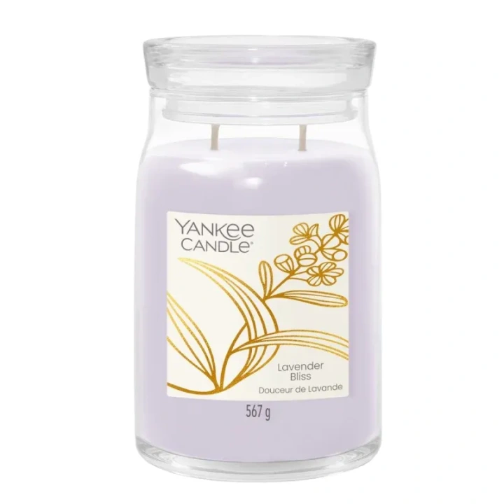 YANKEE CANDLE Signature Duża świeca w słoiku LAVENDER BLISS 567g