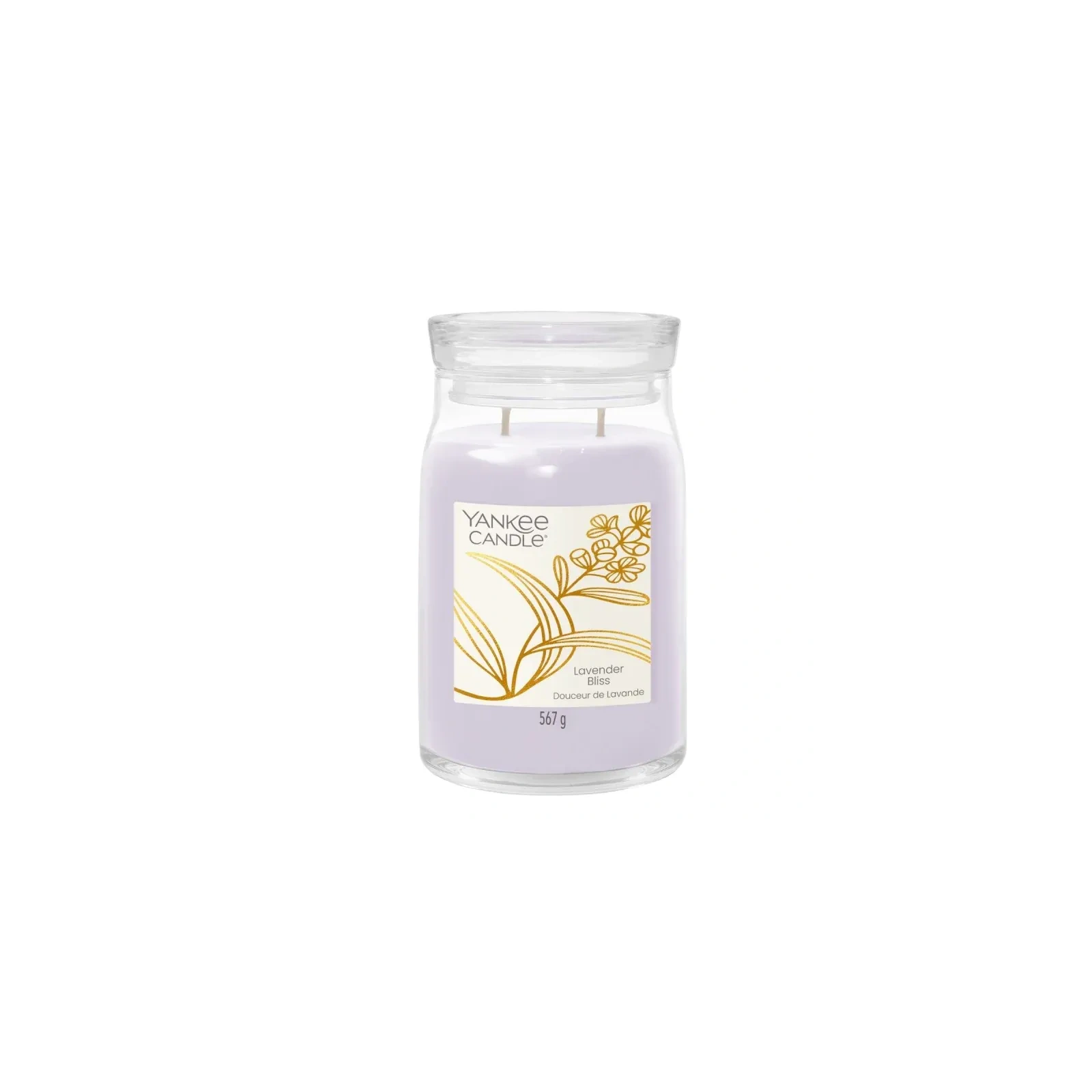 YANKEE CANDLE Signature Duża świeca w słoiku LAVENDER BLISS 567g