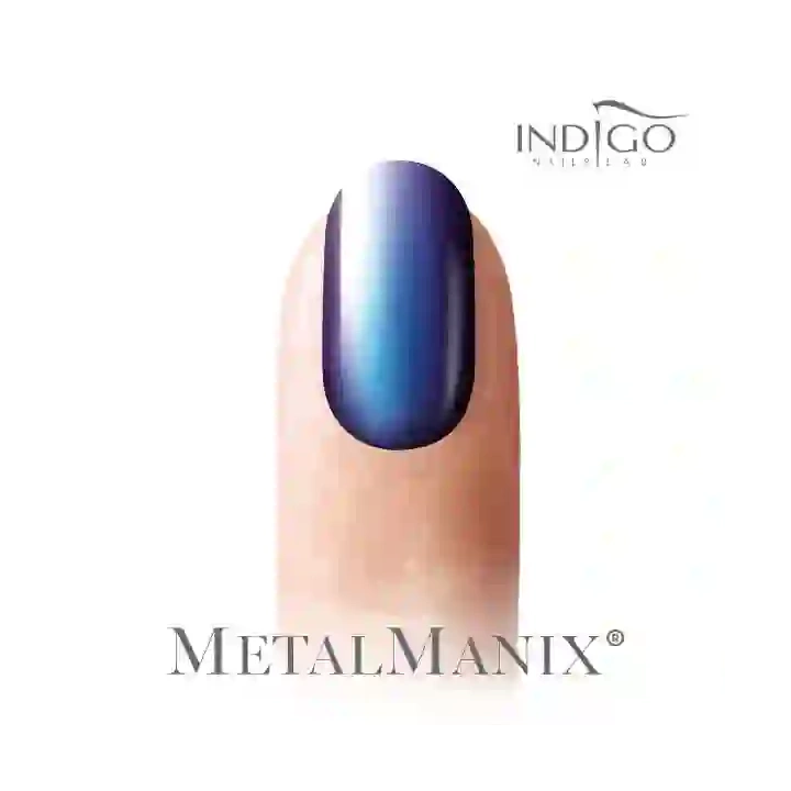 INDIGO Metal Manix Cameleon Blue Devil efekt do paznokci 2,5g