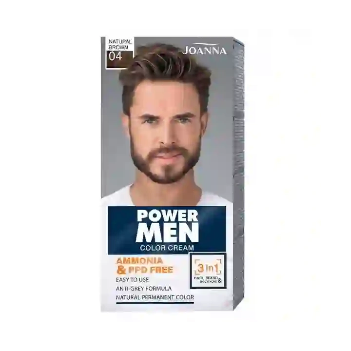 JOANNA Men farba 3w1 04 Natural Brown 30g