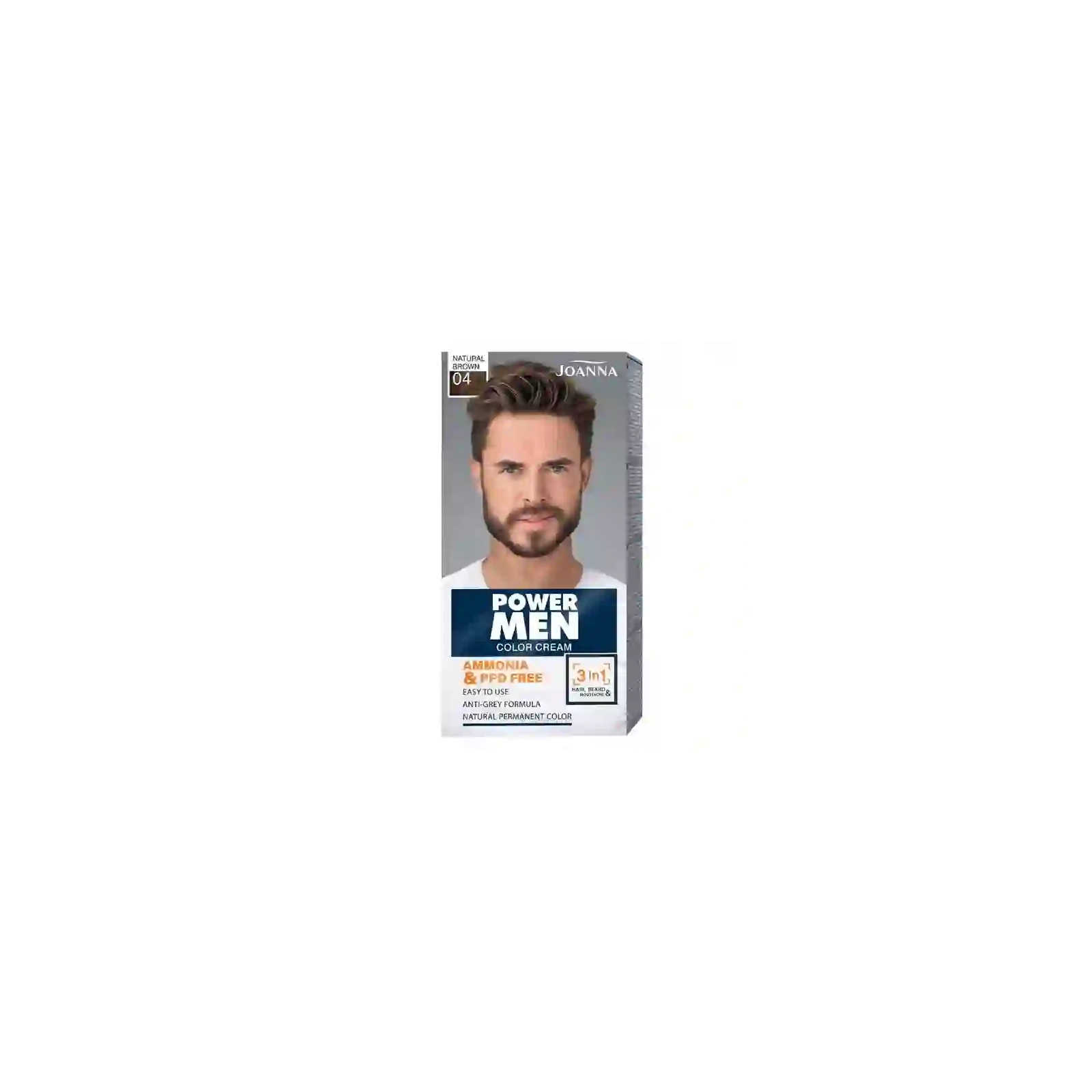 JOANNA Men farba 3w1 04 Natural Brown 30g