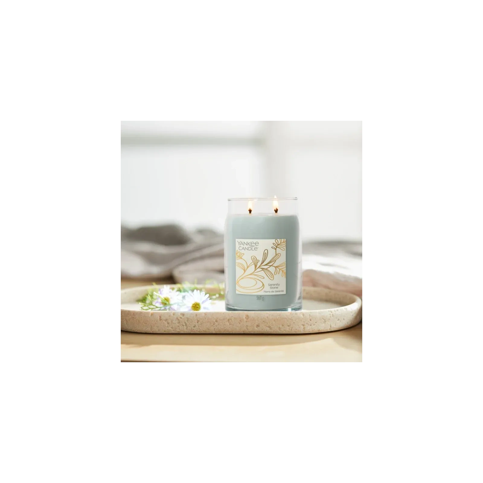 YANKEE CANDLE Signature Duża świeca w słoiku SERENITY STONE 567g