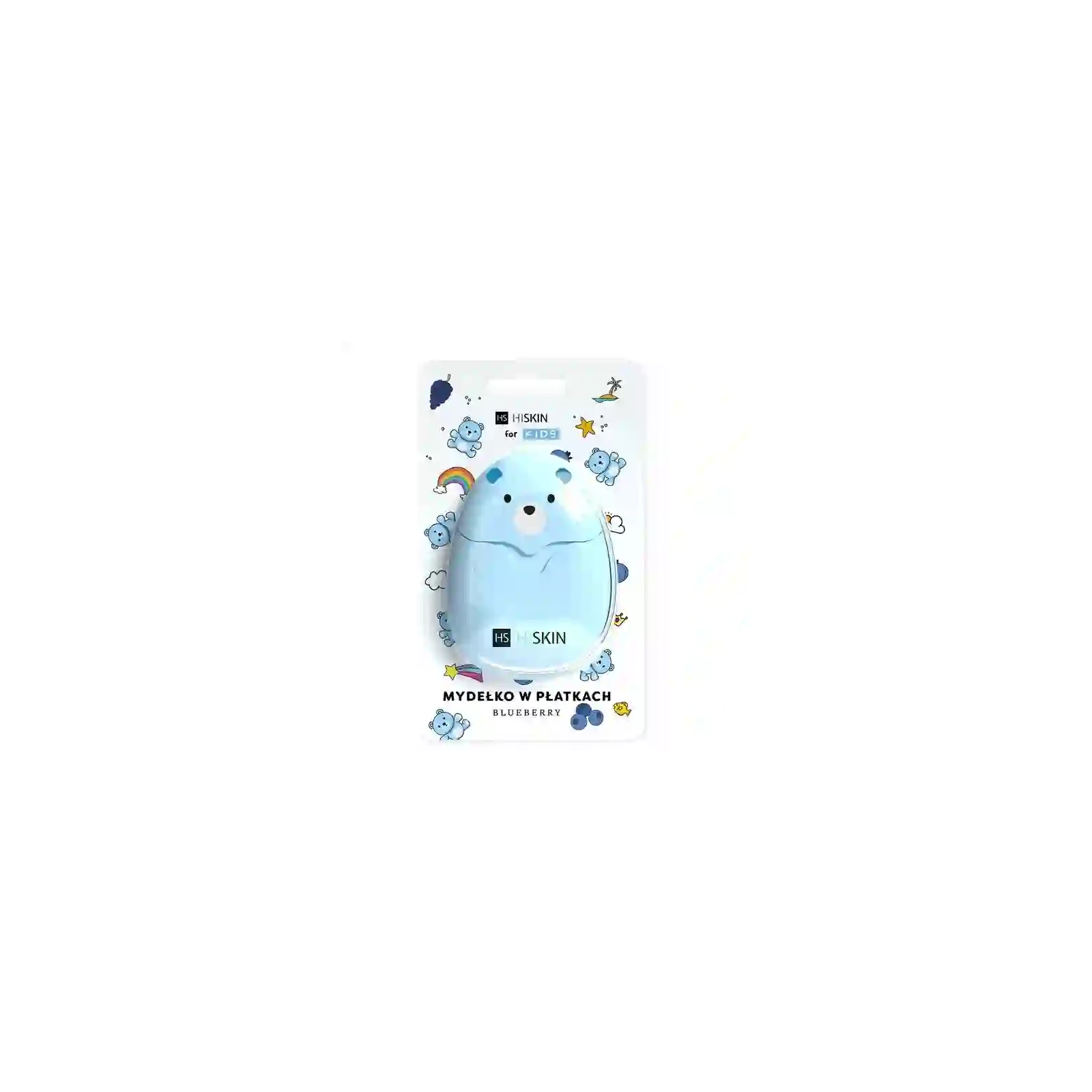 HISKIN Kids mydełko do rąk w płatkach Myszka Blueberry 50szt 