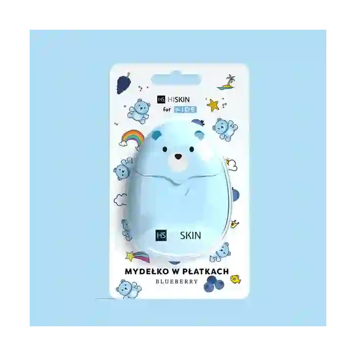HISKIN Kids mydełko do rąk w płatkach Myszka Blueberry 50szt 