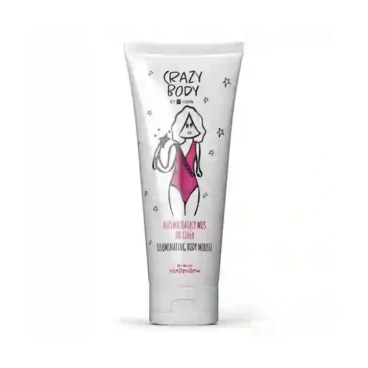HISKIN Crazy Body mus do ciała rozświetlający Marshmallow 250ml