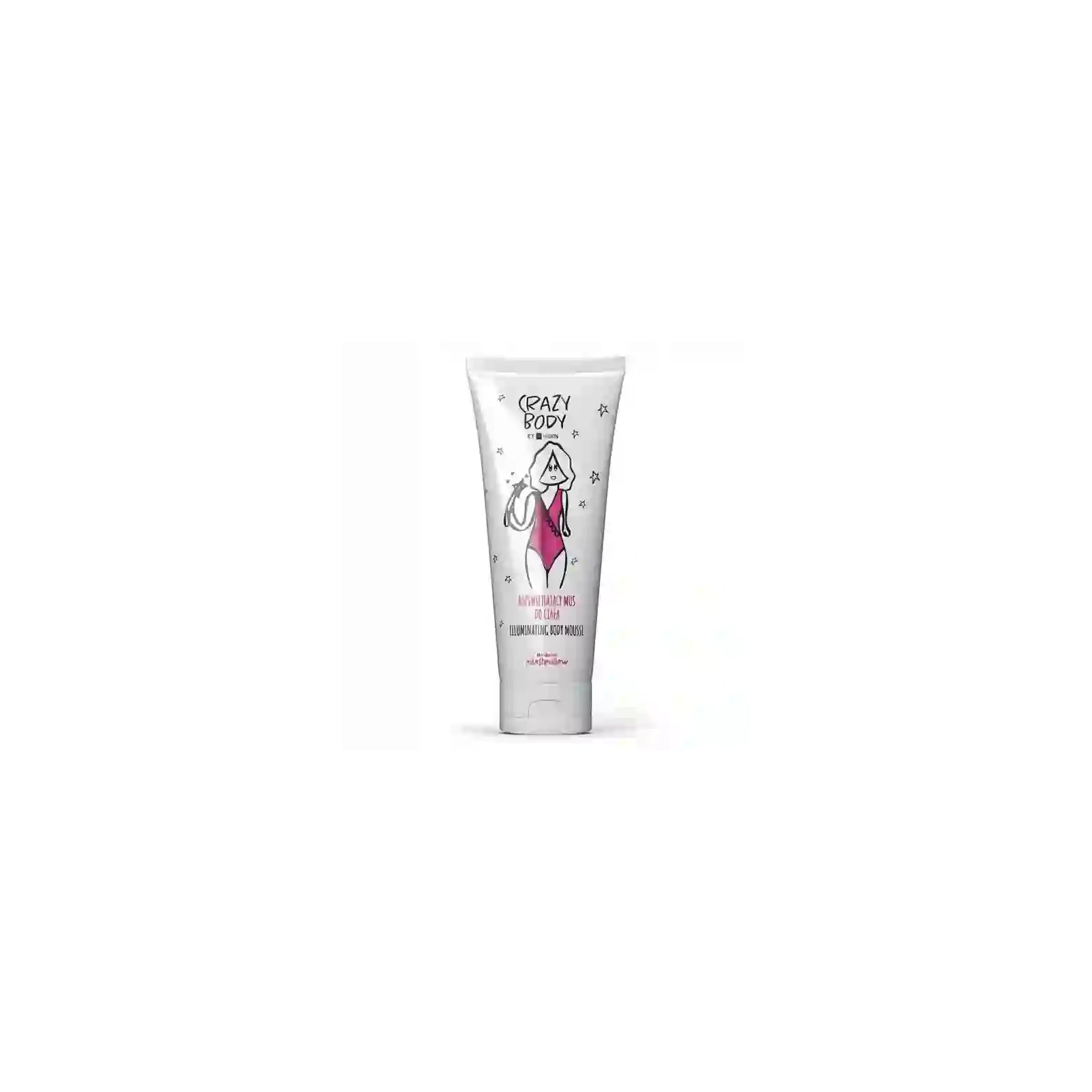 HISKIN Crazy Body mus do ciała rozświetlający Marshmallow 250ml