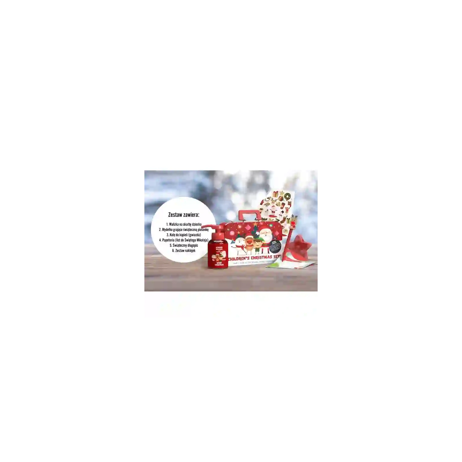 HISKIN Merry Christmas For Kids walizeczka z grającym mydełkiem i nie tylko..