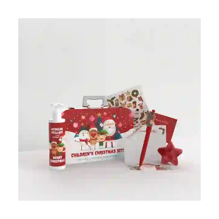 HISKIN Merry Christmas For Kids walizeczka z grającym mydełkiem i nie tylko..
