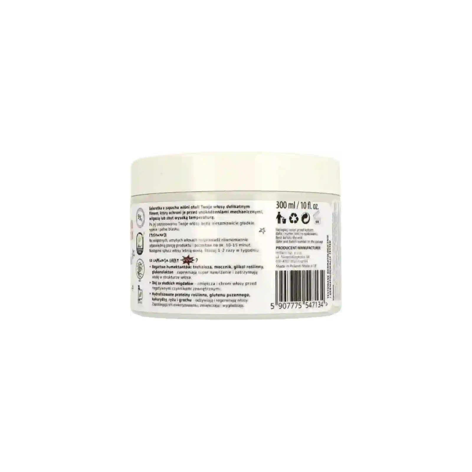 HISKIN Crazy Hair galaretka do laminowania włosów średnioporowatych 300ml 