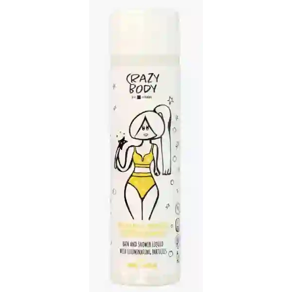 HISKIN Crazy Body płyn do kąpieli i pod prysznic z rozświetlającym pyłem Pina Colada 250ml 