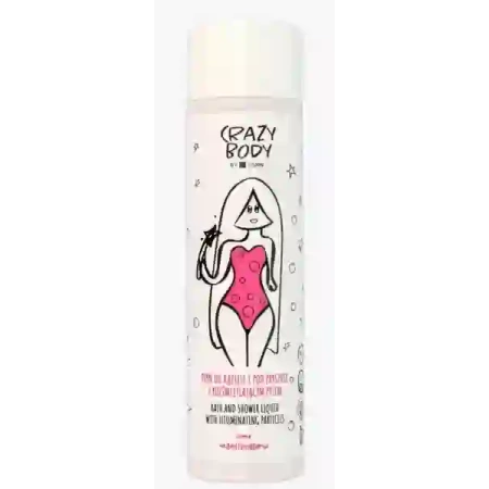 HISKIN Crazy Body płyn do kąpieli i pod prysznic z rozświetlającym pyłem Marshmallow 250ml