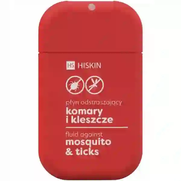 HISKIN Kieszonkowy spray odstraszający na komary i kleszcze 30ml