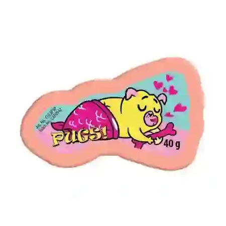 ESTETICA Chlapu Chlap Zabawna pastylka do kąpieli Pugs 40g