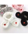 ECARLA opaska kosmetyczna do włosów z Kokardą i serduszkami 19,5x8cm Różowa OPK11R 