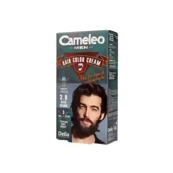 DELIA Cameleo Men Hair Color Cream farba do brody i wąsów 3.0 Dark brown 30ml