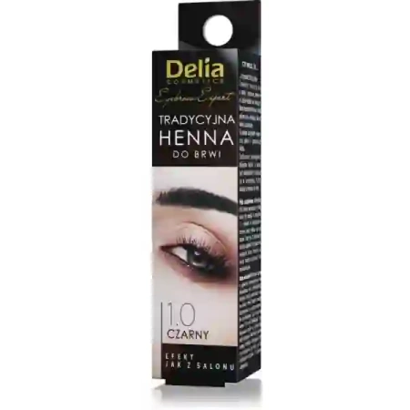 DELIA Henna do brwi tradycyjna 1.0 Black 2g