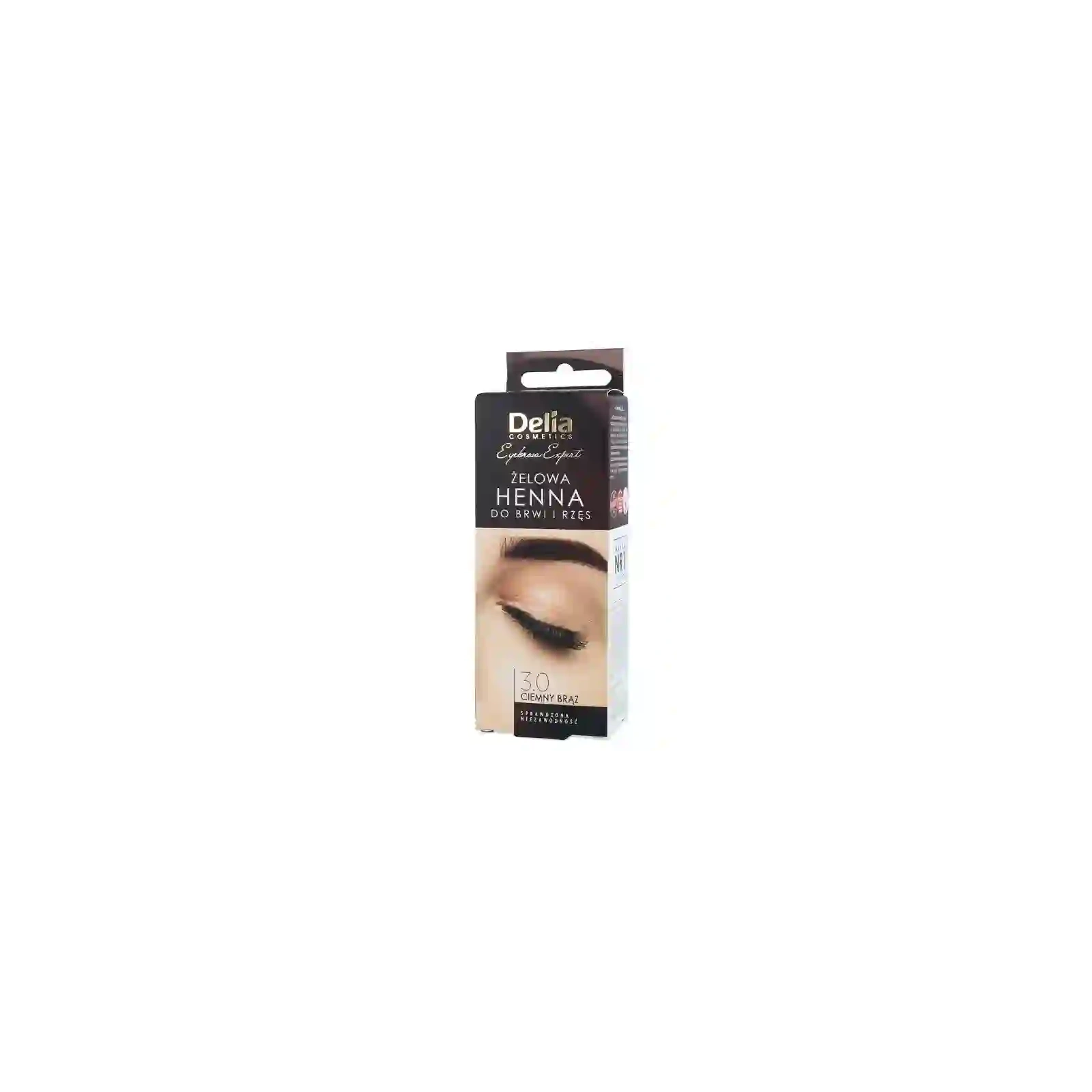 DELIA Henna żelowa do brwi 3.0 Ciemny Brąz 2x15ml
