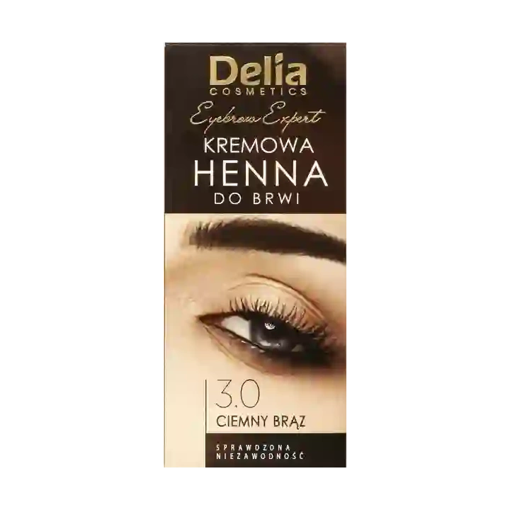 DELIA Henna do brwi 3.0 Ciemny Brąz 2x15ml