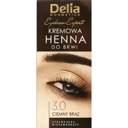 DELIA Henna do brwi 3.0 Ciemny Brąz 2x15ml