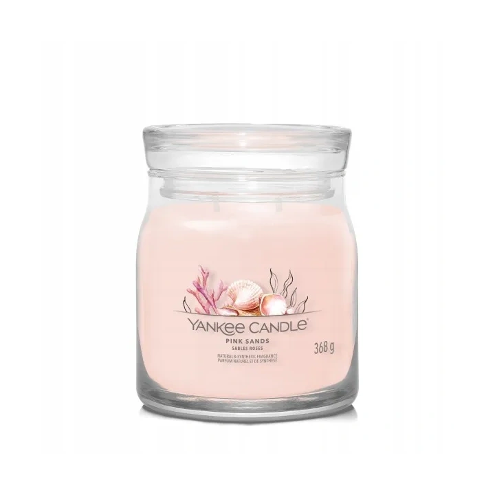 YANKEE CANDLE Signature Średnia świeca w słoiku PINK SANDS 368g