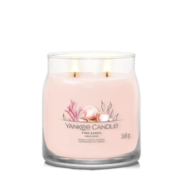 YANKEE CANDLE Signature Średnia świeca w słoiku PINK SANDS 368g