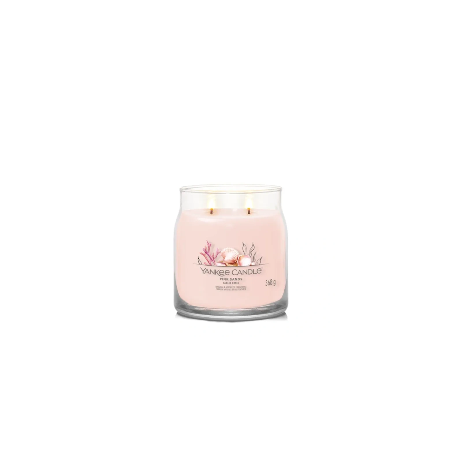 YANKEE CANDLE Signature Średnia świeca w słoiku PINK SANDS 368g