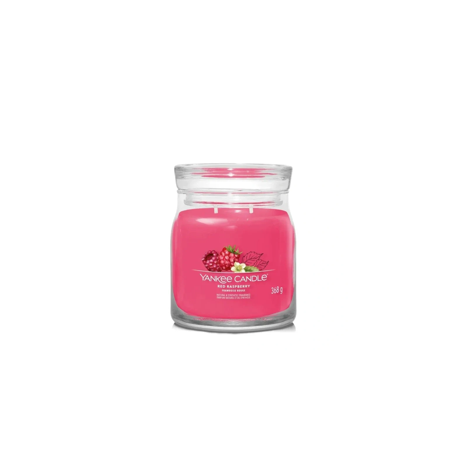 YANKEE CANDLE Signature Średnia świeca w słoiku RED RASPBERRY 368g