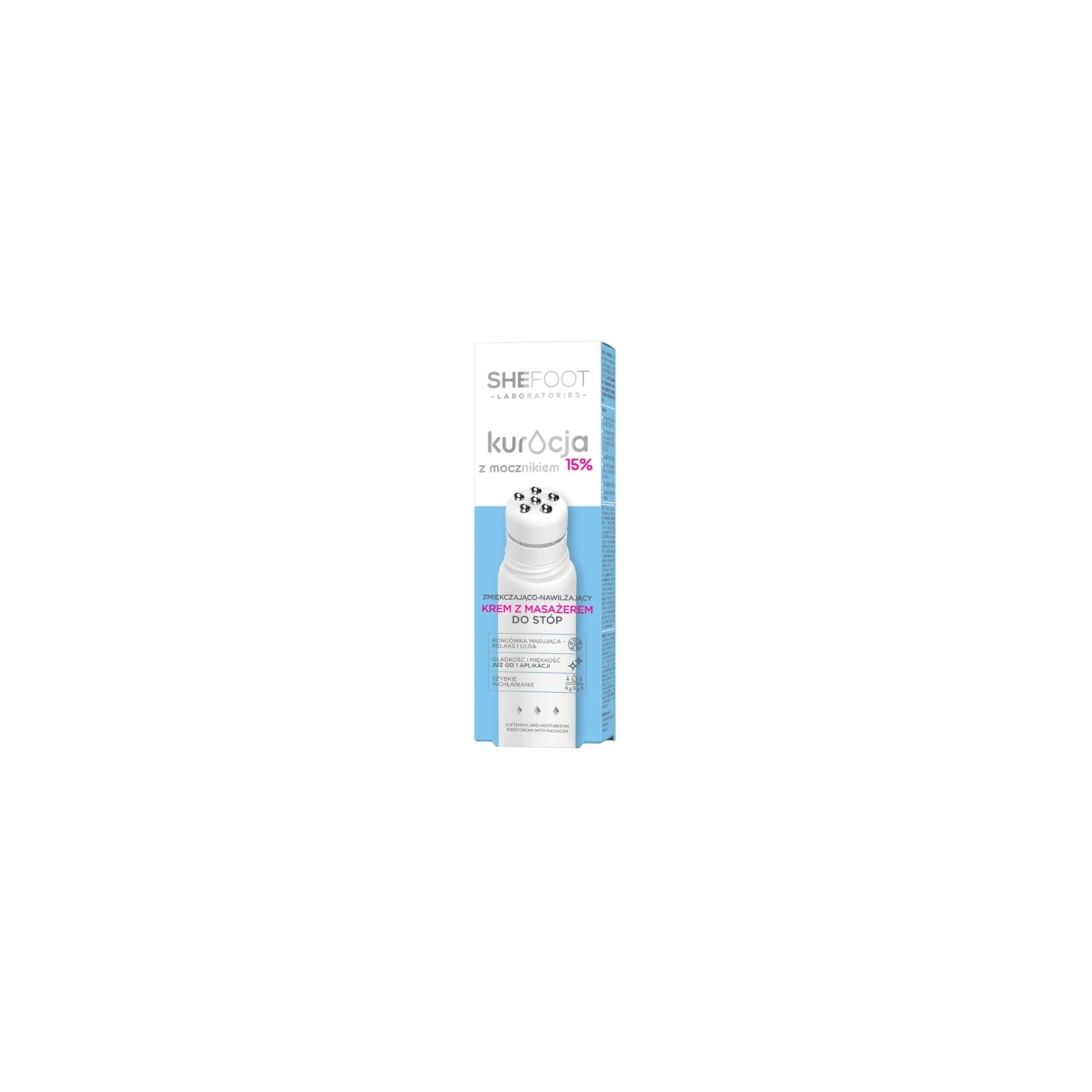 SHEFOOT Kuracja Z Mocznikiem krem z masażerem do stóp 50ml