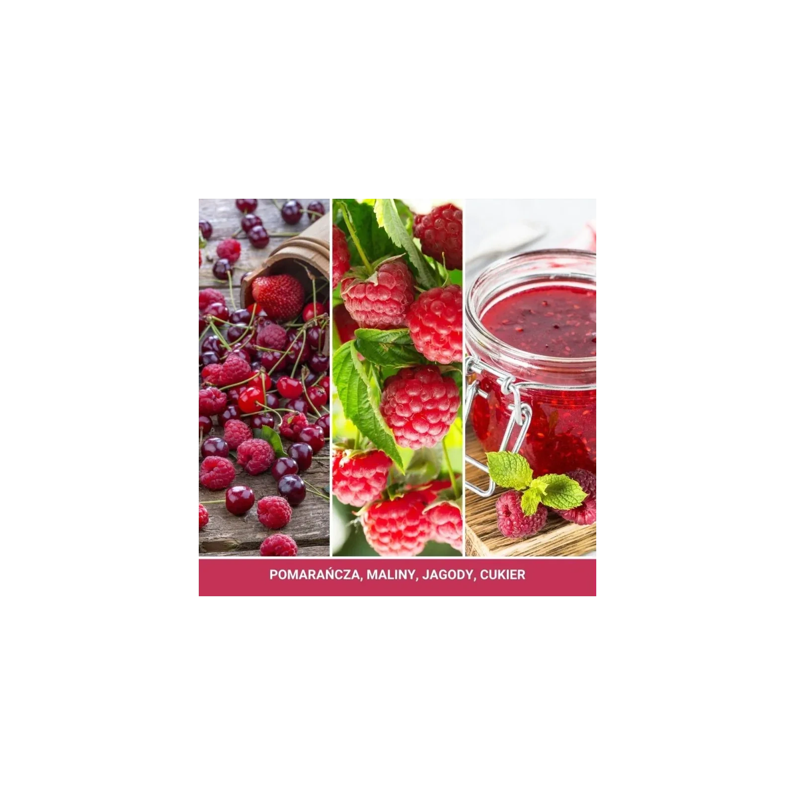 YANKEE CANDLE Signature Średnia świeca w słoiku RED RASPBERRY 368g