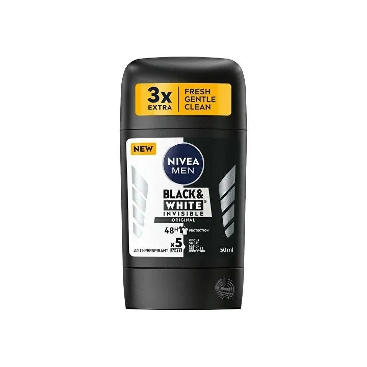 NIVEA Men antyperspirant w sztyfcie Black & White Invisible Original 50ml
