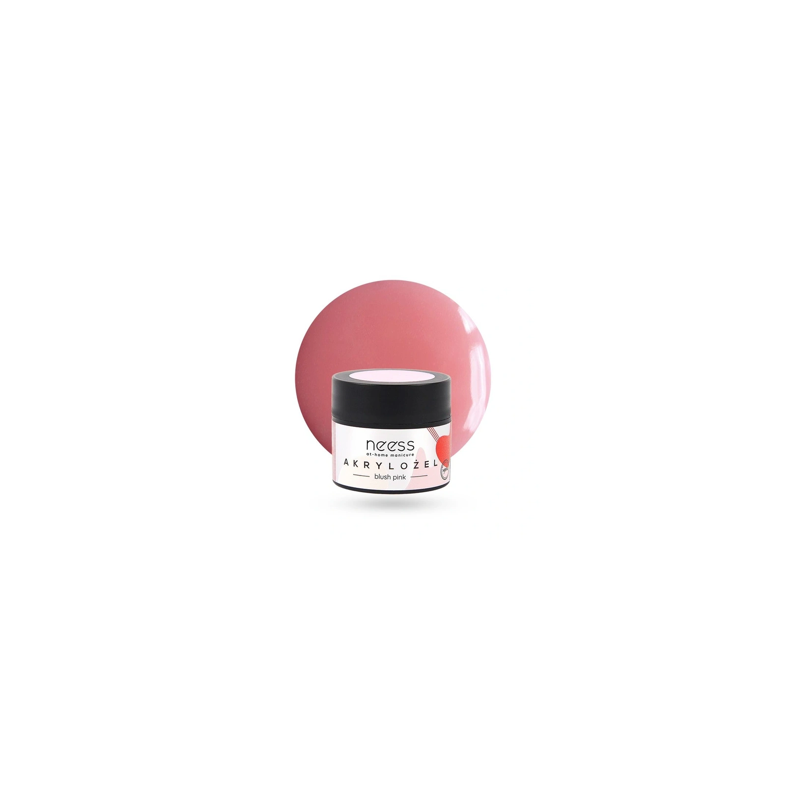 NEESS akrylożel budujący i przedłużający płytkę 7892 Blush Pink 15g