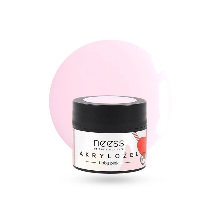NEESS akrylożel budujący i przedłużający płytkę 7890 Baby Pink 15g