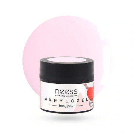 NEESS akrylożel budujący i przedłużający płytkę 7890 Baby Pink 15g