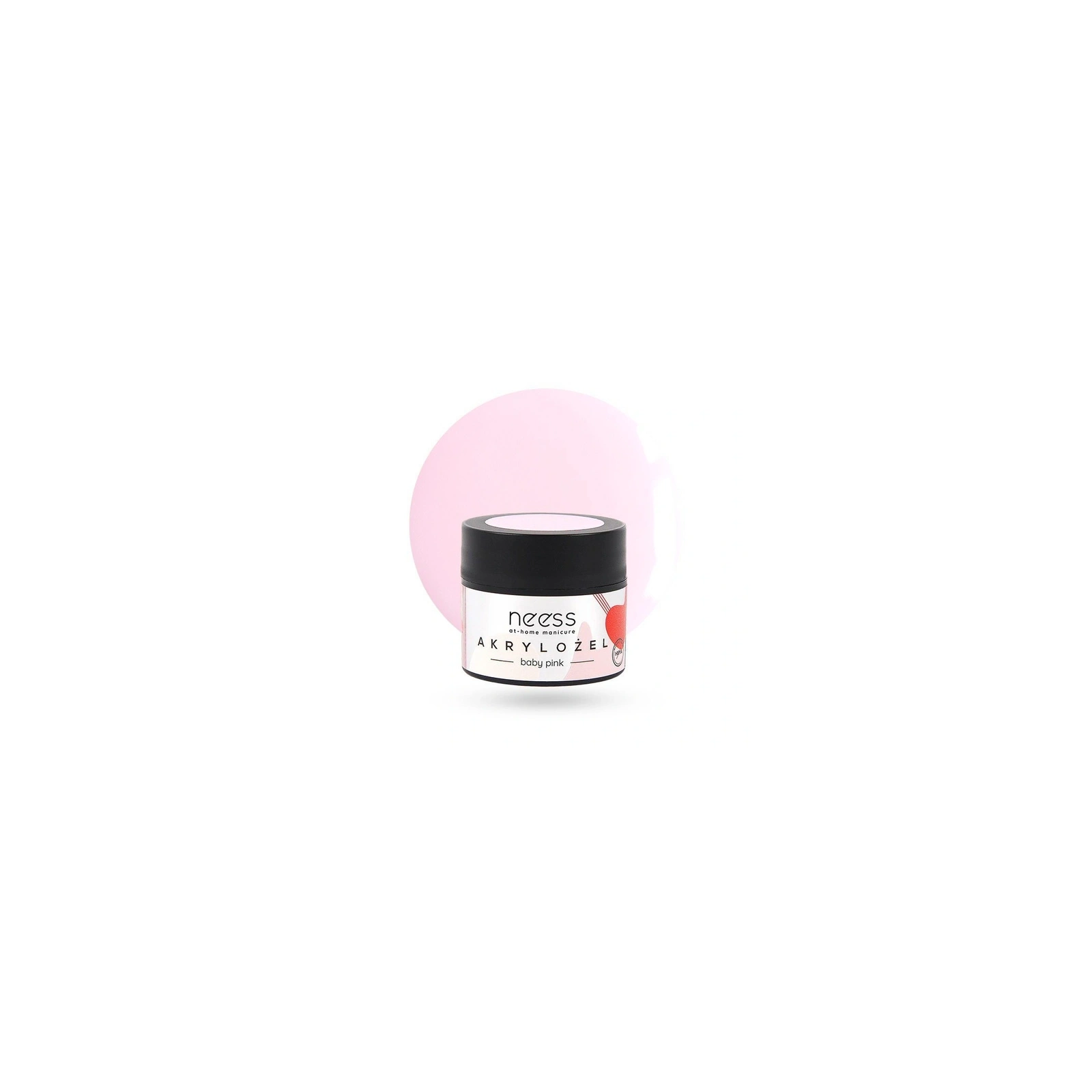 NEESS akrylożel budujący i przedłużający płytkę 7890 Baby Pink 15g