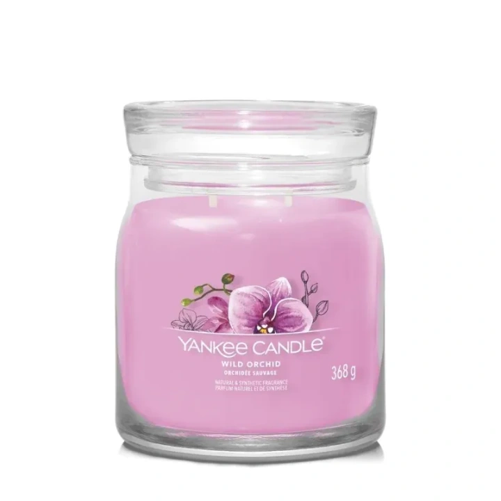 YANKEE CANDLE Signature Średnia świeca w słoiku WILD ORCHID 368g