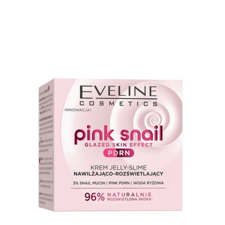 EVELINE Pink Snail Glazed Skin Effect nawilżająco-rozświetlający krem do twarzy 50ml