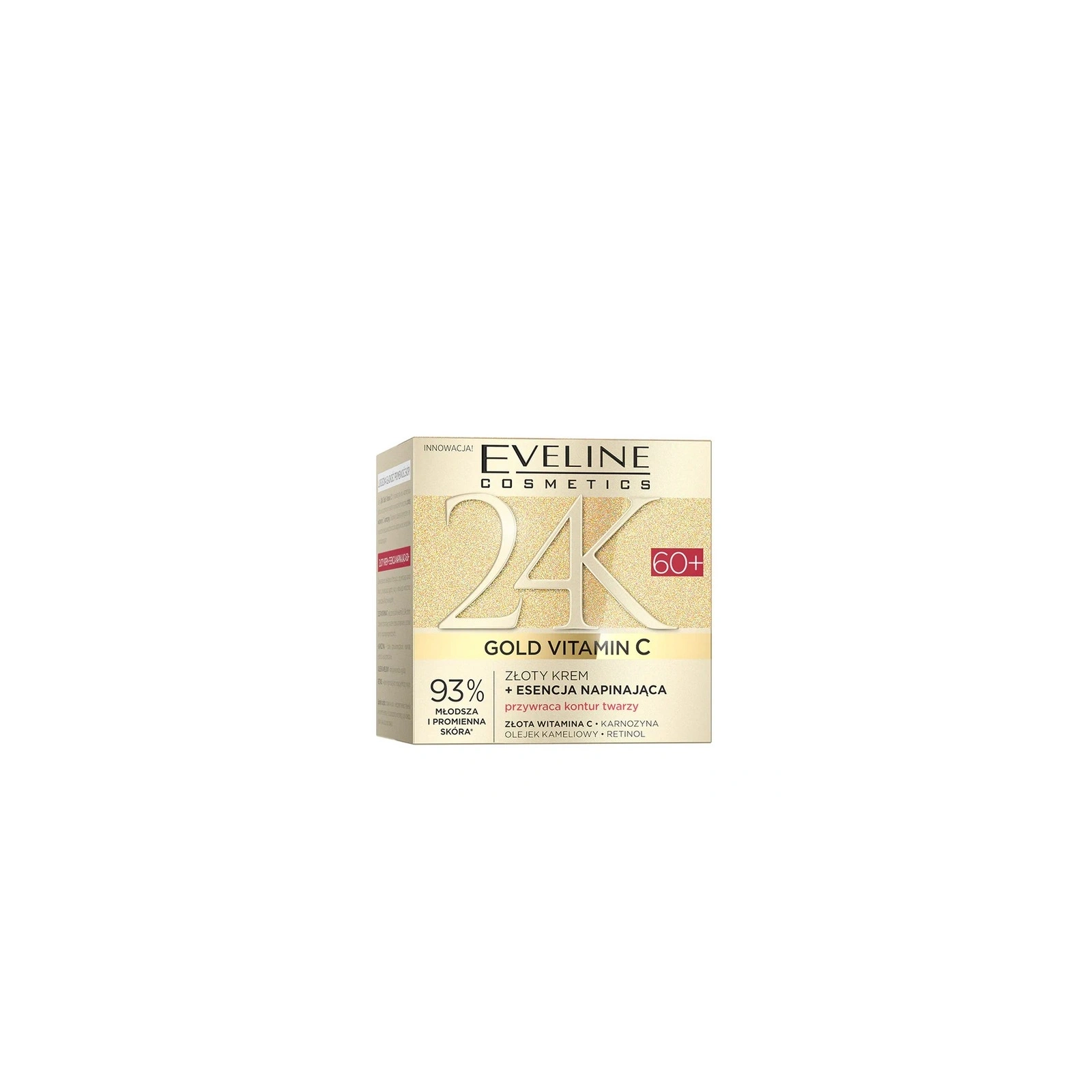 EVELINE 24K Gold Vitamin C złoty krem+esencja napinająca 60+ 50ml