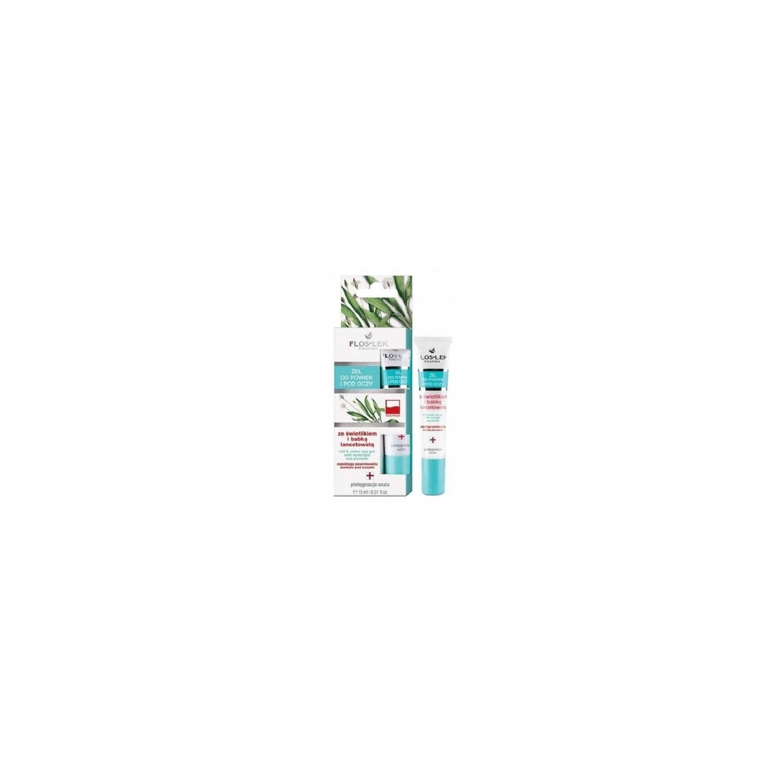 FLOSLEK Pharma żel do powiek i pod oczy świetlik & babka lancetowata 15ml